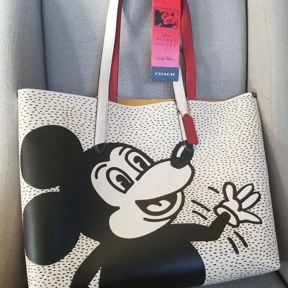 Coach Handbags - Coach Disney Mickey Keith Haring Large Tote